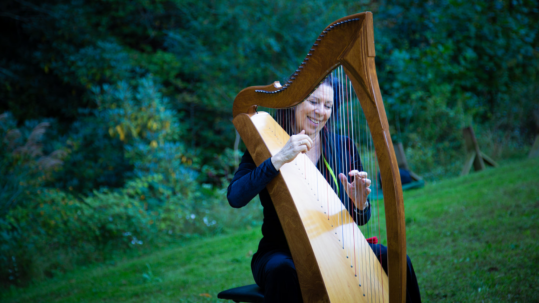 Restoratives with Live Harp Music | Purna Yoga 828